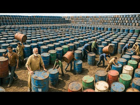 Amazing Iron Ghamela Making Process From Old Oil Drum Recycling