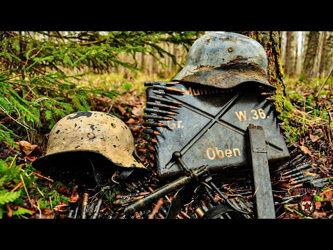 ЗДЕСЬ БЫЛА ВОЙНА. Нашли место подрыва танка. / THERE WAS A WAR HERE. The site of a tank explosion.