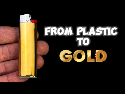 🔥 DIY Gold Plated BIC Lighter | Custom Lighter Mod | Electroplating Plastic at Home