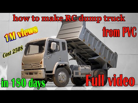 Full video, 8.5 ton rc dump truck, 1/10 scale, in 180 days | NHT creation