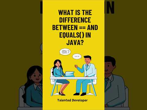 == vs equals() in Java?🚀  | Java Interview Question Series #TDshorts 6