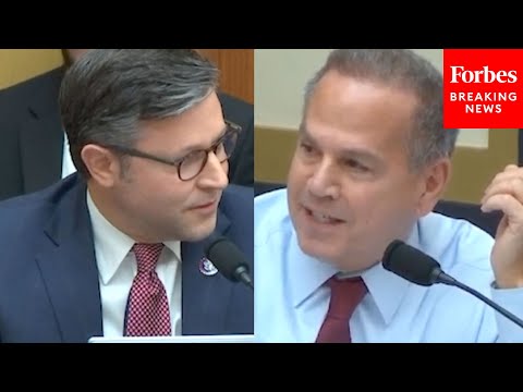 'This Is Completely Unnecessary': Mike Johnson, David Cicilline Debate Pledge Of Allegiance Rule