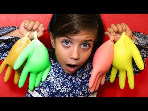 ვთამაშობთ ფერადი ხელთათმანებით, რა არის ხელთათმანებში?