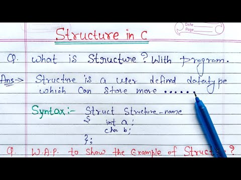 Structure in C programming | What is structure? Explain with Example in C | Learn Coding