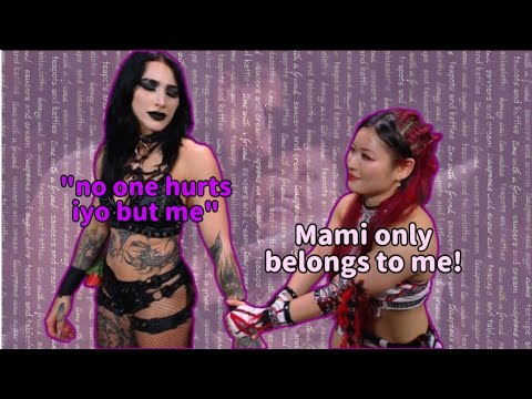 when your crush is also your enemy... wrestling edition 😭 rhea & iyo: lovers? rivals? yes.