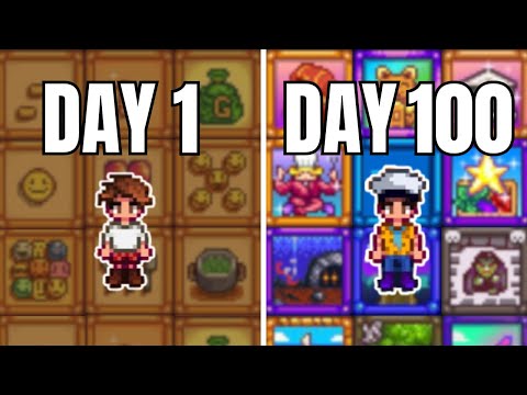 I Played 100 Days Of Stardew Valley Going For Every Achievement (1.6)