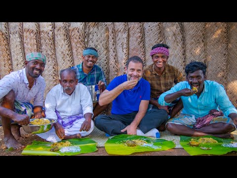 BIG MOMENT | RAHUL GANDHI Join In Village Cooking | Mushroom Biryani | Village Cooking Channel