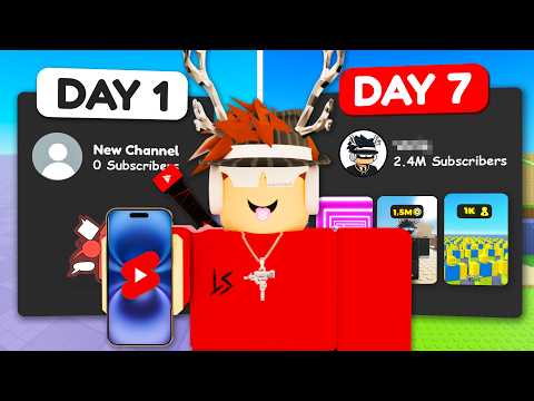 Blowing Up a Roblox Game With YouTube Shorts In 7 Days