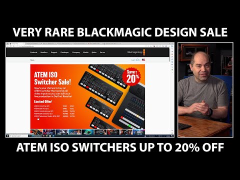 All ATEM ISO Switchers on Sale - 20% Off!