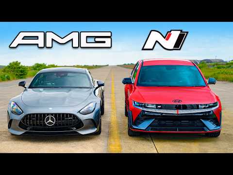 Mercedes-AMG GT v Hyundai IONIQ 5 N: DRAG RACE