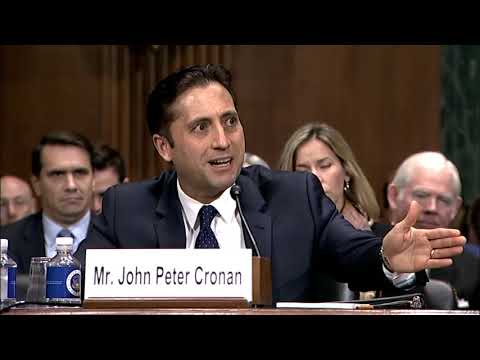 Sen. Hawley at a judicial nomination hearing for John Cronan, Thomas Cullen, and Jennifer Togliatti