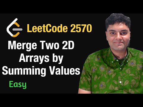 Merge Two 2D Arrays by Summing Values - Leetcode 2570 - Python
