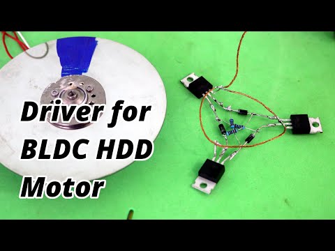 Simple BLDC Motor Diver Hard Drive ESC