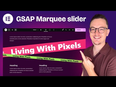 How to make a GSAP Marquee Slider in Elementor Pro