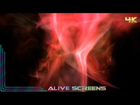Abstract Red Mist Background 4K UHD Screen Loop Ambient TV Visuals