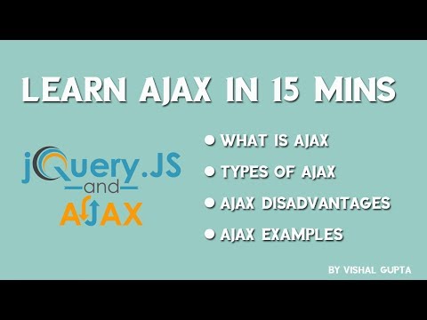 Learn Ajax in 15 mins with examples