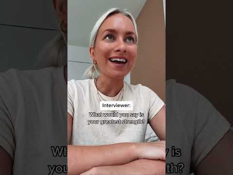 Answering “what is your greatest strength” without sounding cocky ‼️🤨 #jobinterviewtips #career