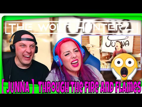 First Time Seeing【 JUNNA 】Through The Fire And Flames  DragonForce - Drum Cover | THE WOLF HUNTERZ