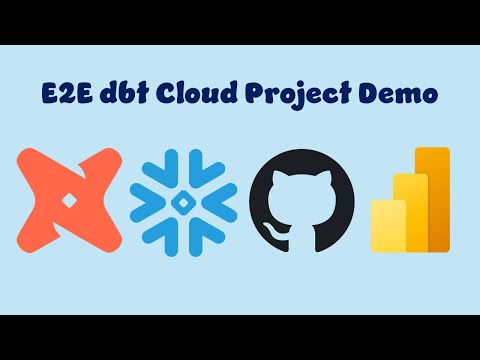 Complete E2E dbt Cloud Project with Snowflake, GitHub & Power BI | Real-World dbt Project demo