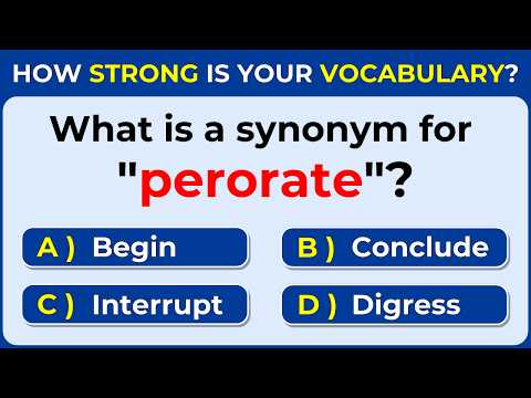 How Strong Is Your Vocabulary? Only 5% Can Score 30/30! Synonyms | #challenge 64