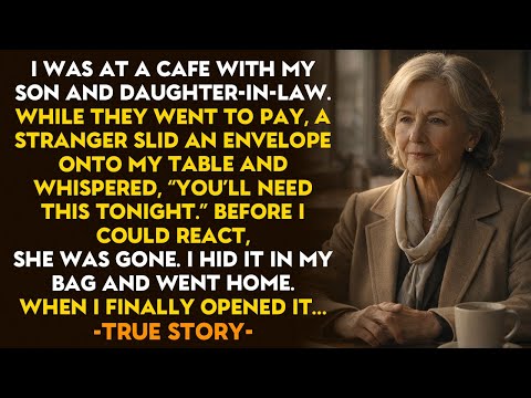 HER TRUE STORY 👵💔 At A Cafe, A Stranger Left Me An Envelope And Said “You’ll Need This Tonight”