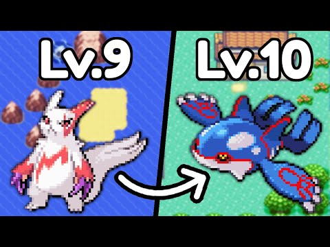 Pokemon Emerald Race BUT they Evolve every Level