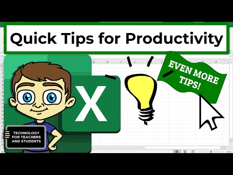 Even More Excel Quick Tips for Productivity
