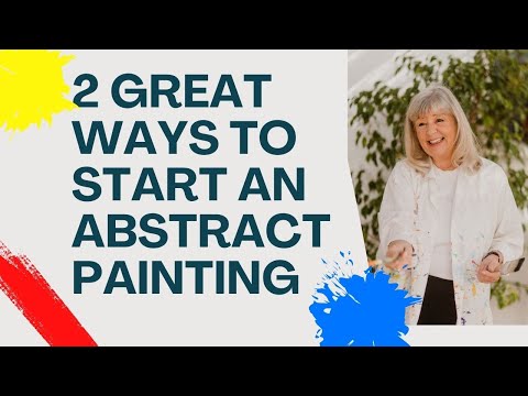 2 Easy Ways to Start an Abstract Acrylic Painting - Part 1