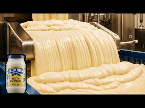 CÓMO se PRODUCE la MAYONESA desde el HUEVO en FÁBRICAS GIGANTES 🏭