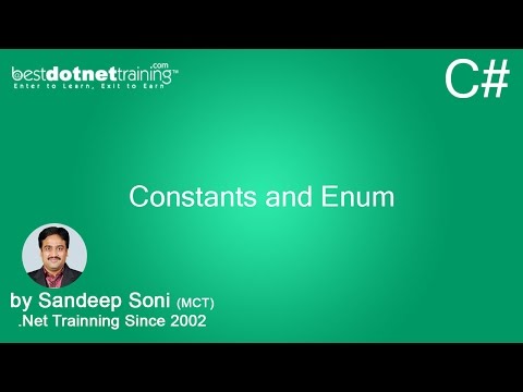 C# Constant and Enum - Enumarated data type - 6