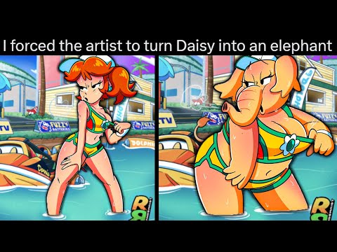 He keeps turning Daisy into an Elephant