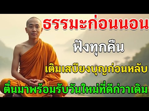 ธรรมะก่อนนอน ฟังทุกคืน เติมเสบียงบุญก่อนหลับ ตื่นมาพร้อมรับวันใหม่ที่ดีก่วาเดิม
