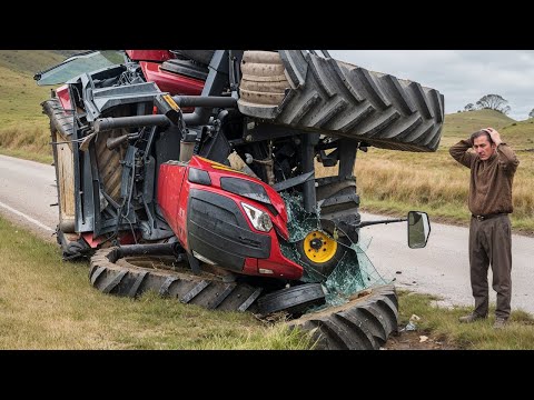 Jaw-Dropping Tractor Fail Compilation 2025 | Extreme Heavy Equipment Driving #Part 13