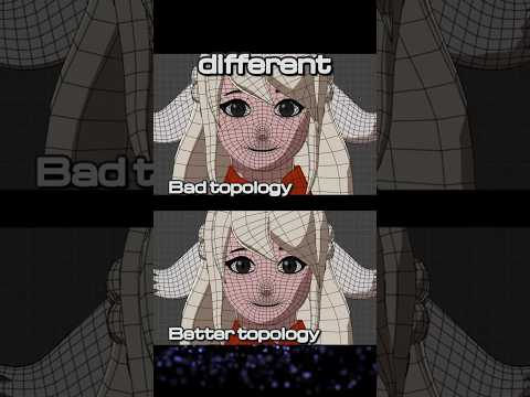 Why Good Topology Is Important For 3D Models? #shorts