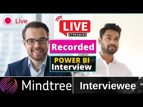 Live Recorded Interview For Power Bi Developer [Experienced] || Mindtree-2023
