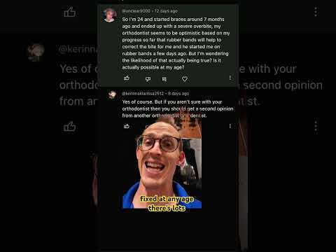 Rubberbands and overbite! @unclear9000  @kerinnaklarissa2512 #dentist #teeth #braces