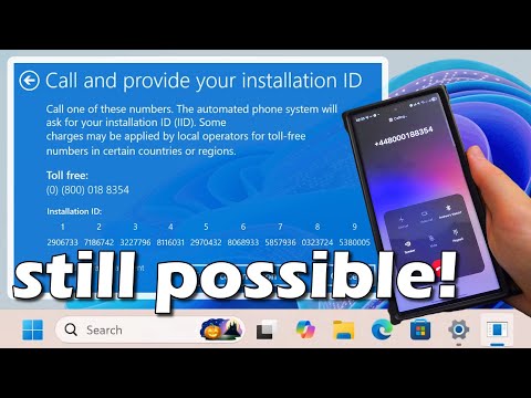 Activating Windows 11 with a phone