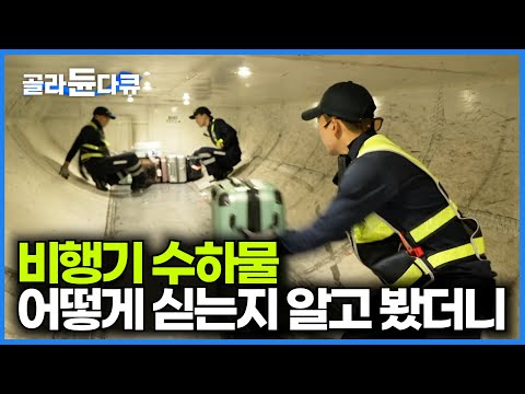 수하물칸이 이렇게 생겼는지도 몰랐다. 인천공항 수하물 어떻게 싣고 내려지는지 봤더니|PD로그|#골라듄다큐
