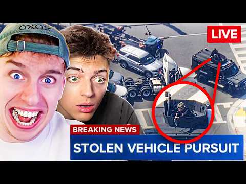 Wir schauen eine LIVE Polizeiverfolgung (5 Sterne IRL)