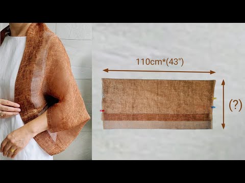 Simple sewing idea with square fabric / completed in 10 minutes
