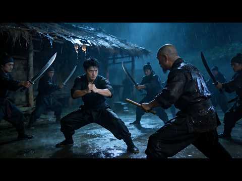 惡賊雨夜圍剿小夥全家，沒想到小夥竟是功夫高手，1V1000強勢突圍！