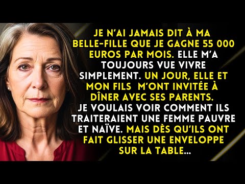 Au dîner avec les parents riches de ma belle-fille, j’ai fait semblant d’être pauvre ingénue. Alors…