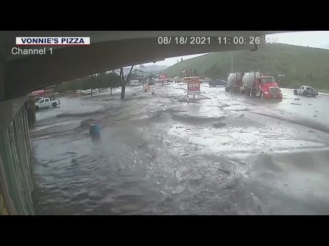 'It was very frightening': Video shows how quickly flooding happened in Globe