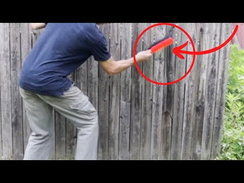 He brushes down his fence for this BRILLIANT idea!