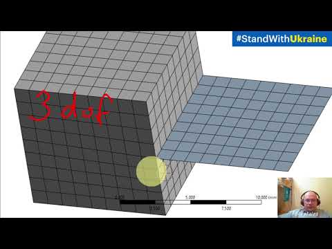 How to connect Solid and Shel Geometry in Ansys in a Proper Way