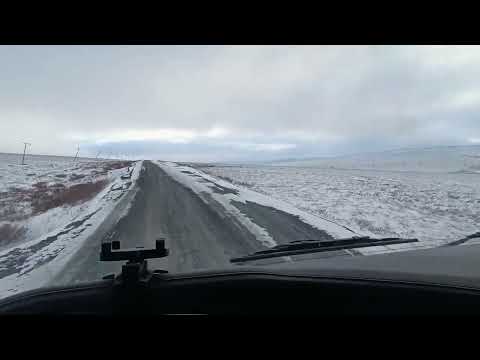 Вахта 2025 год. Чукотка. Обратная дорога из Певека в сторону Билибино по летнику. Начало октября.