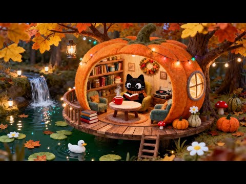 Autumn Jazz Lofi — Cozy Pumpkin House Beats for Study, Focus & Relaxation 🍂☕
