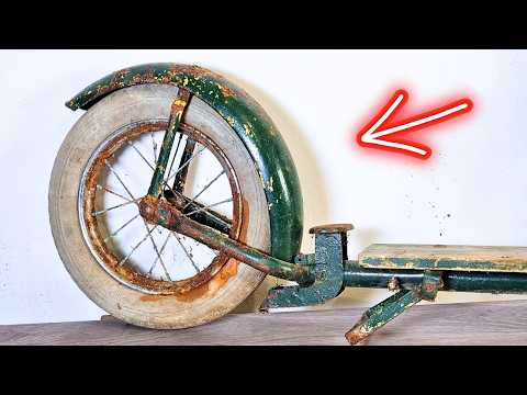 Rusty Broken Oldtimer Scooter Restoration - A Time-Tested Beauty!