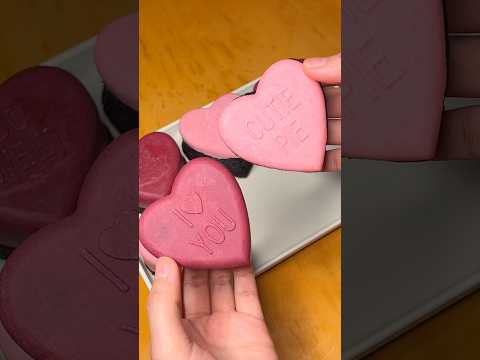 The cutest valentine’s day heart shaped brownies 💕💌 #baking #shorts