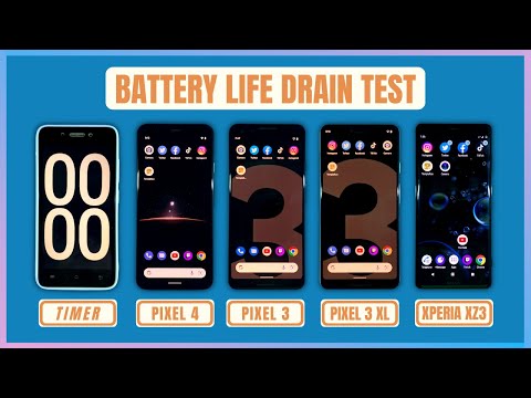 Google Pixel 3 / 3XL / 4 / Sony Xperia XZ3 Battery Life DRAIN TEST